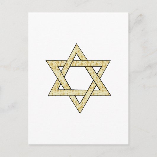 Matzoh Star von David Postkarte (Vorderseite)