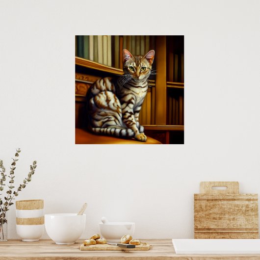 Mau Cat Poster (Küche)