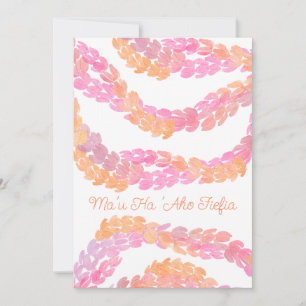 Ma'u ha 'aho fiefia dankeskarte