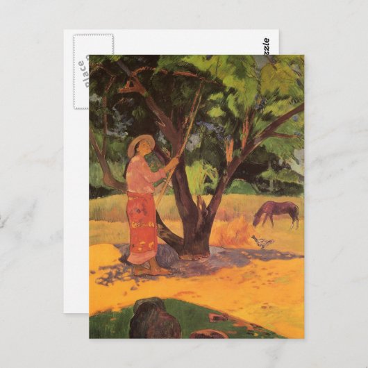 'Mau Taporo' - Paul Gauguin Postkarte (Vorne/Hinten)