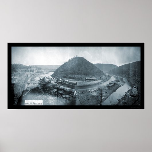 Mauch Chunk, PA-Foto 1879 Poster (Vorne)