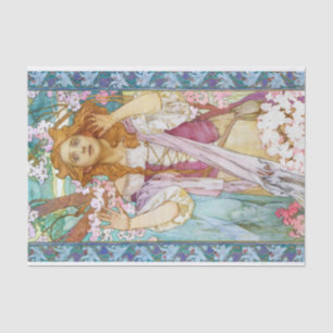 Maud Adams als Joan von Arc, Mucha Seidenpapier