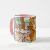 Maud Adams als Joan von Arc, Mucha Tasse (Vorderseite Links)