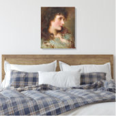 Maud (elegantes weibliches Portrait) Leinwanddruck (Insitu (Schlafzimmer))