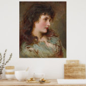 Maud (elegantes weibliches Portrait) Poster (Küche)