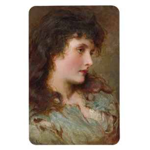 Maud (Elegantes weibliches Porträt) Magnet