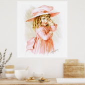 Maud Humphrey: Das Frühjahrsmädchen im Regen Poster (Küche)