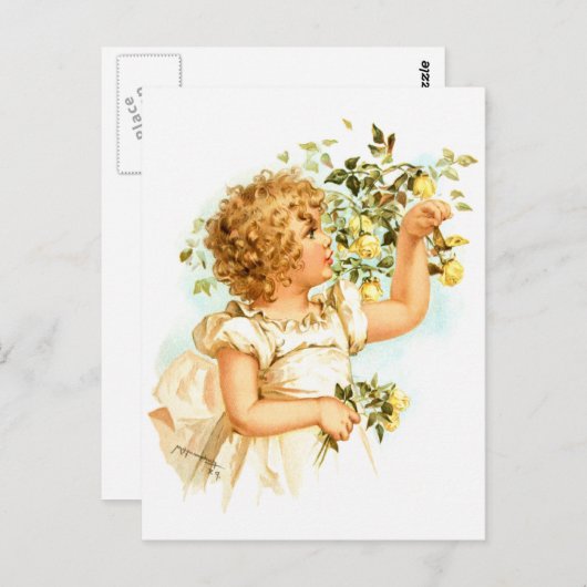 Maud Humphrey: Englisch Child Postkarte (Vorne/Hinten)