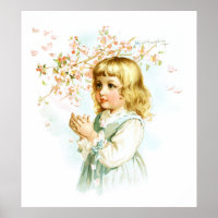 Maud Humphrey: Frühlingsmädchen unter dem Obstbaum