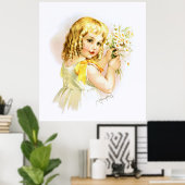 Maud Humphrey: Sommermädchen mit Daisien Poster (Heimbüro)