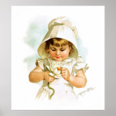 Maud Humphrey: Summer Girl with Water Lily Poster (Vorne)