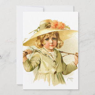 Maud Humphrey: Winter Girl mit Zweigstelle