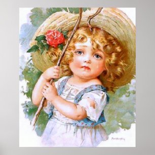 Maud Humphreys süßes kleines Sommermädchen Poster