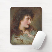 Maud (schönes weibliches Portrait) Mousepad (Mit Mouse)