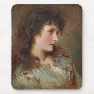 Maud (Schönes weibliches Porträt) Mousepad