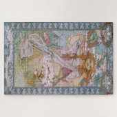 Maude Adams als Joan of Arc von Alphonse Mucha Puzzle (Horizontal)