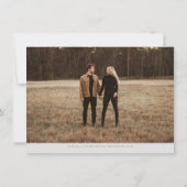 MAUDE | Minimalistisches Skript-Foto Save the Date Einladung (Rückseite)