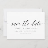 MAUDE | Minimalistisches Skript-Foto Save the Date Einladung (Vorderseite)