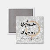 Maude N Lynne Logo-Magnet Magnet (Vorderseite/Rückseite)
