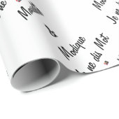 MAUDITE UND BESCHEIDEN SAGE ICH KEIN WORT - GESCHENKPAPIER (Rolleneckpunkt)