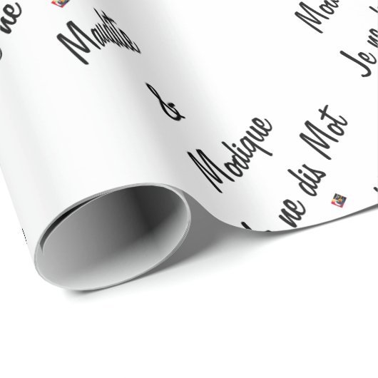 MAUDITE UND BESCHEIDEN SAGE ICH KEIN WORT - GESCHENKPAPIER (Rolleneckpunkt)