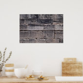 Mauer aus antikem Stein, Phaistos, Kreta, Griechen Poster (Küche)