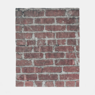 Mauer aus braunem Beton Fleecedecke