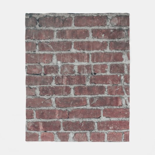 Mauer aus braunem Beton Fleecedecke (Vorderseite)