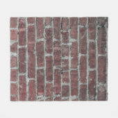 Mauer aus braunem Beton Fleecedecke (Vorderseite (Horizontal))