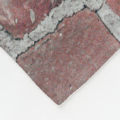Mauer aus braunem Beton Fleecedecke (Ecke)