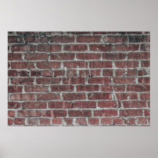 Mauer aus braunem Beton Poster