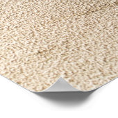 Mauer aus braunem Beton Poster (Ecke)