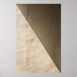 Mauer aus braunem Beton Poster