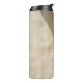 Mauer aus braunem Beton Thermosbecher (Nach links gedreht)