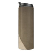 Mauer aus braunem Beton Thermosbecher (Nach rechts gedreht)