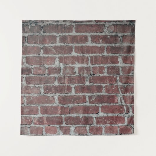 Mauer aus braunem Beton Wandteppich (Vorderseite)