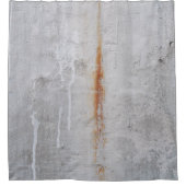 Mauer aus grauem Beton Duschvorhang (Vorderseite)