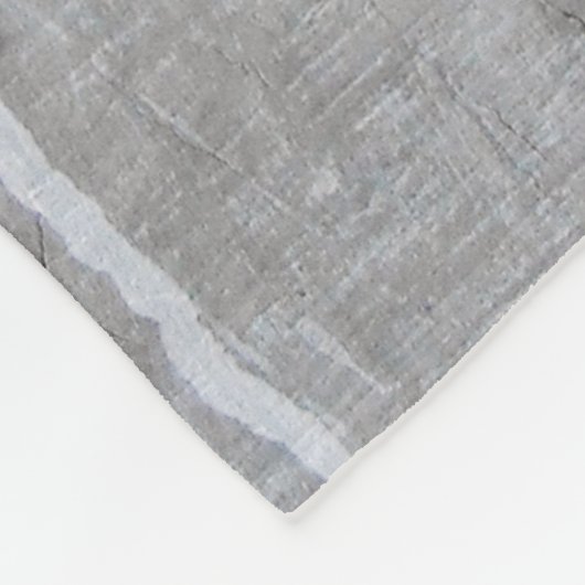 Mauer aus grauem Beton Fleecedecke (Ecke)