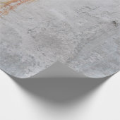 Mauer aus grauem Beton Geschenkpapier (Ecke)