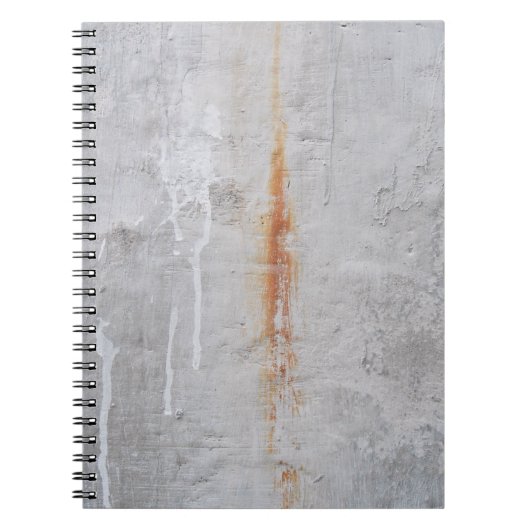 Mauer aus grauem Beton Notizblock (Vorderseite)