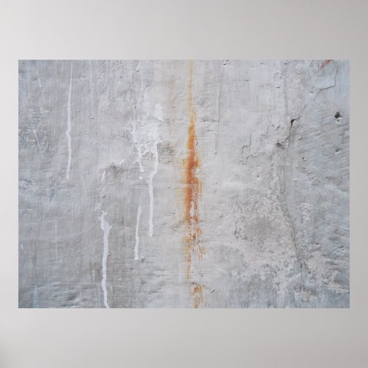 Mauer aus grauem Beton Poster (Vorne)