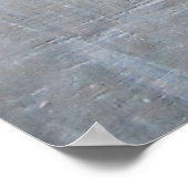 Mauer aus grauem Beton Poster (Ecke)