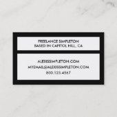 Mauer aus Kalifornienflagge Visitenkarte (Rückseite)