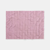 Mauer aus rosa Beton Fleecedecke (Vorderseite (Horizontal))