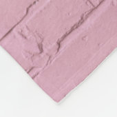 Mauer aus rosa Beton Fleecedecke (Ecke)