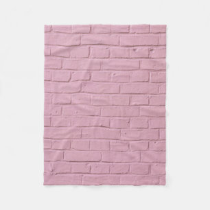 Mauer aus rosa Beton Fleecedecke