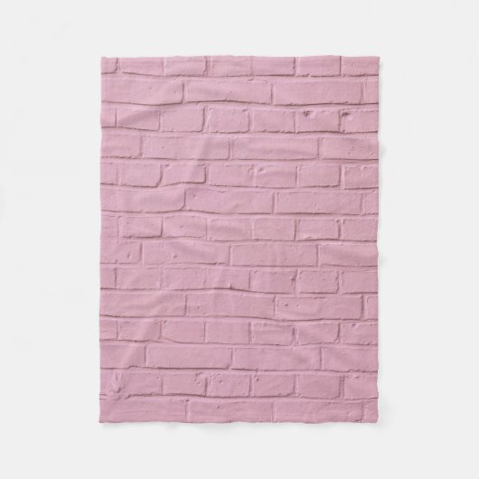 Mauer aus rosa Beton Fleecedecke (Vorderseite)