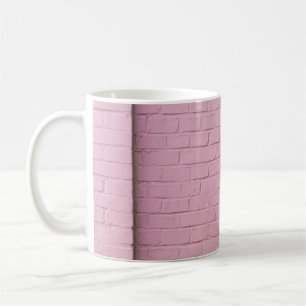 Mauer aus rosa Beton Kaffeetasse