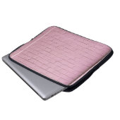 Mauer aus rosa Beton Laptopschutzhülle (Vorne Knopf)