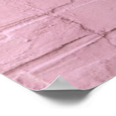 Mauer aus rosa Beton Poster (Ecke)
